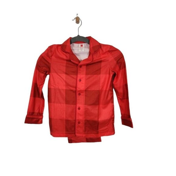 NWT‎ 2 Piece Target Checkered Pajama Set Boys in Red Size 6 - Picture 1 of 9